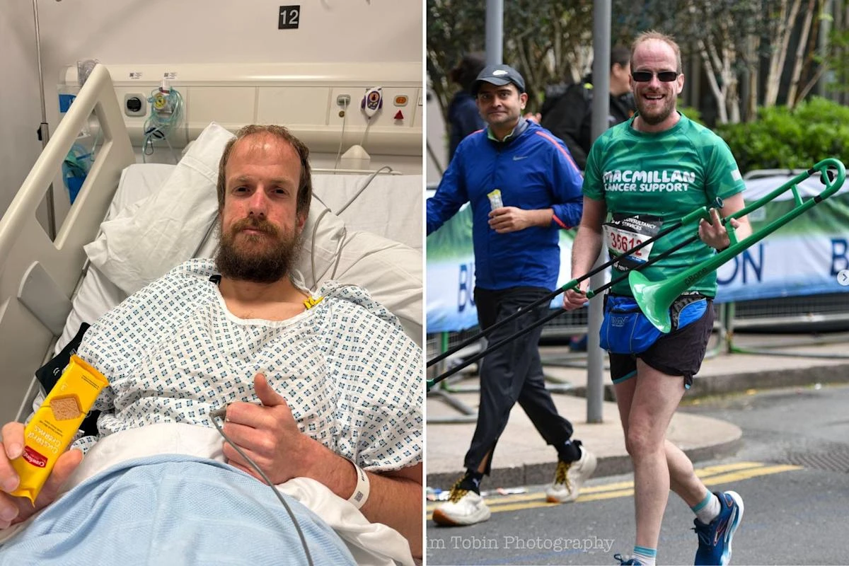 I ran London marathon with stage 4 cancer to raise awareness of the symptoms