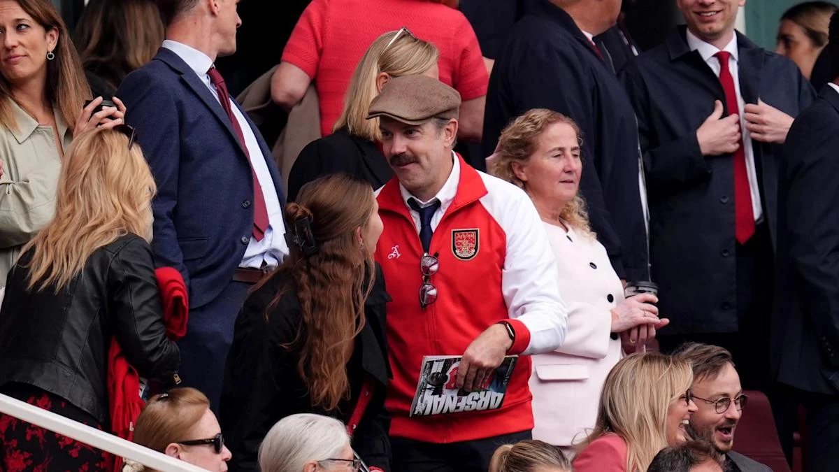 Ted Lasso star Jason Sudeikis watches Arsenal’s win against Nottingham Forest