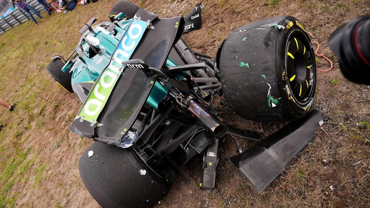 Lance Stroll walks away from high-speed crash as Lando Norris dominates practice