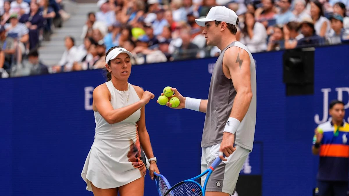 Jack Draper gets the better of Emma Raducanu in US Open mixed doubles