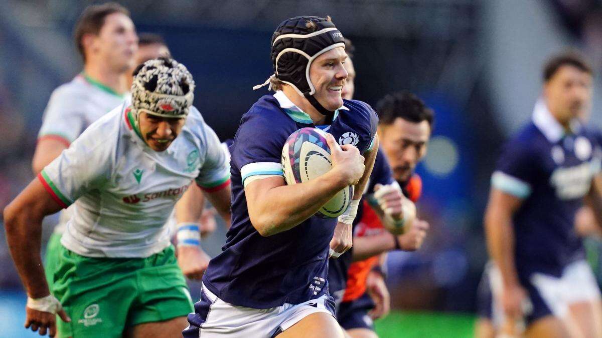 Darcy Graham equals Scotland’s try-scoring record in victory over Portugal