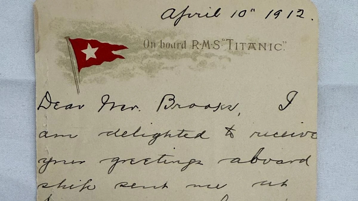 Historic letter from Titanic survivor Colonel Gracie to go under the hammer