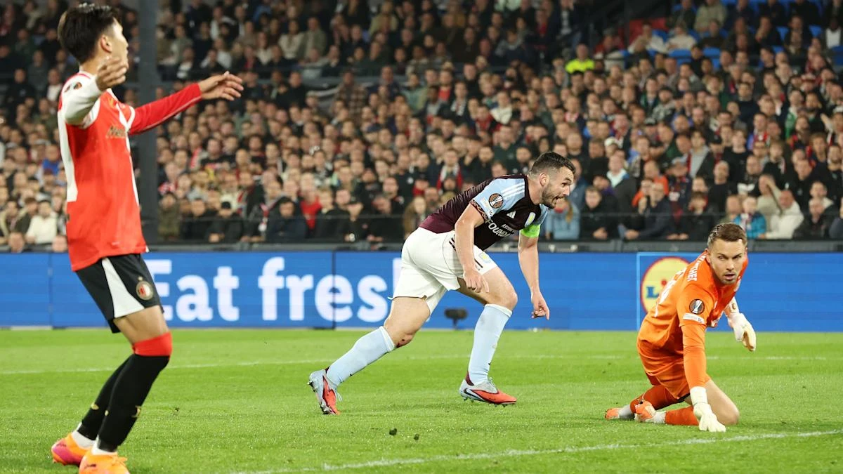 John McGinn scores again as Aston Villa see off Feyenoord in Europa League
