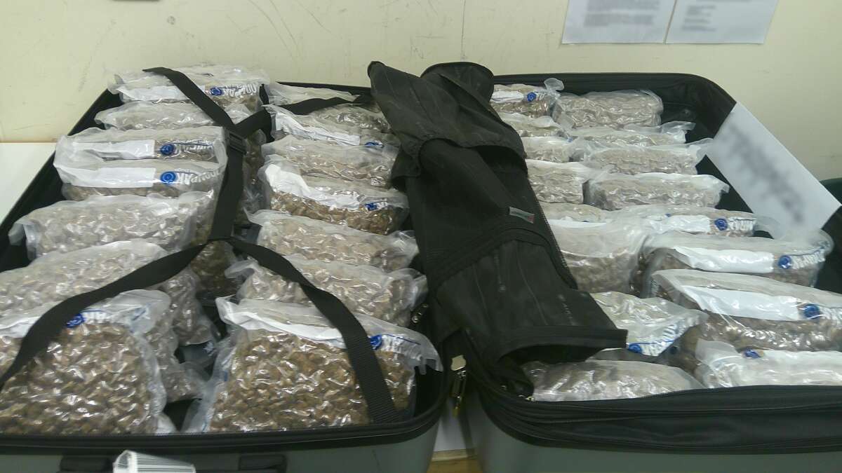 Eleven people arrested and 300kg of cannabis seized in two days at two airports