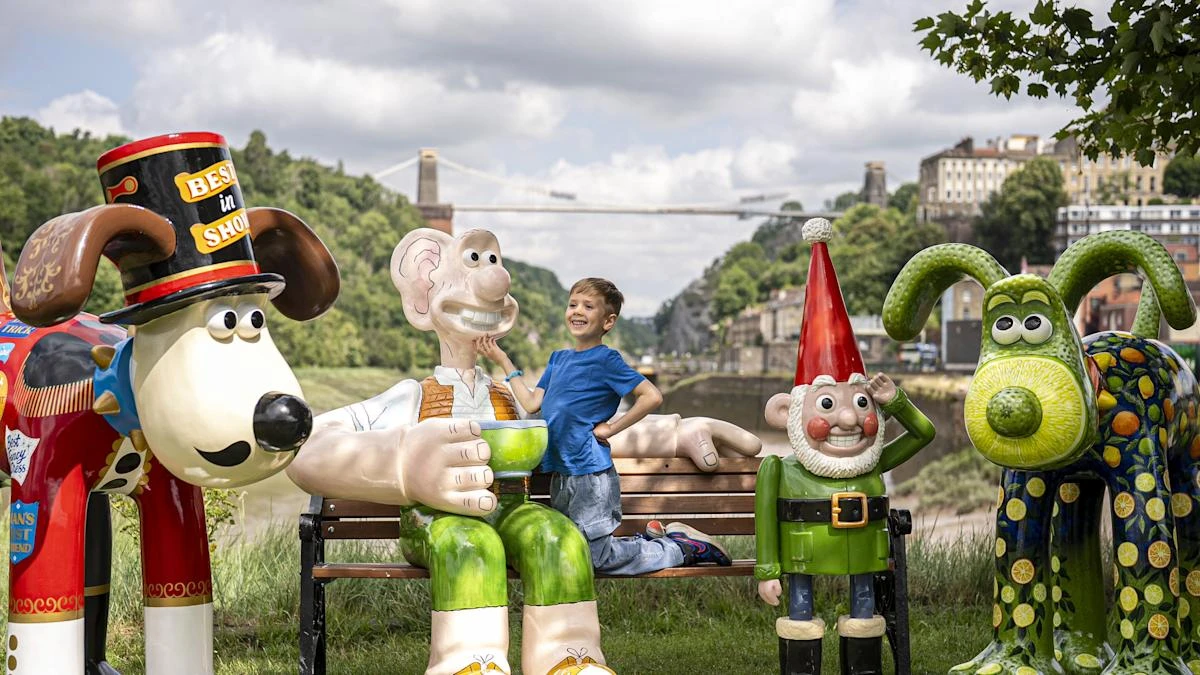 Roald Dahl-inspired Wallace and Gromit sculpture part of charity trail