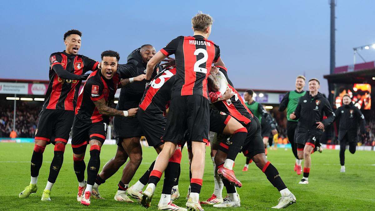 Bournemouth move into FA Cup quarter-finals after shoot-out win over Wolves