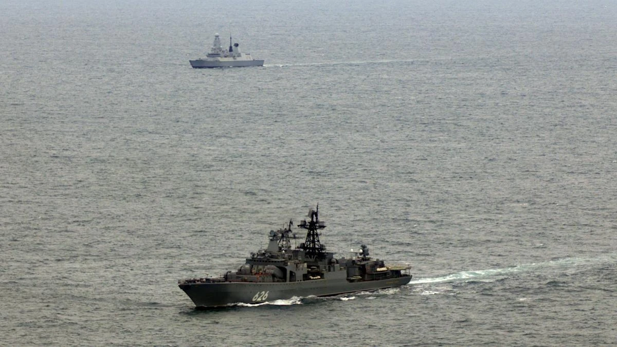 Royal Navy destroyer shadows Russian warship in English Channel