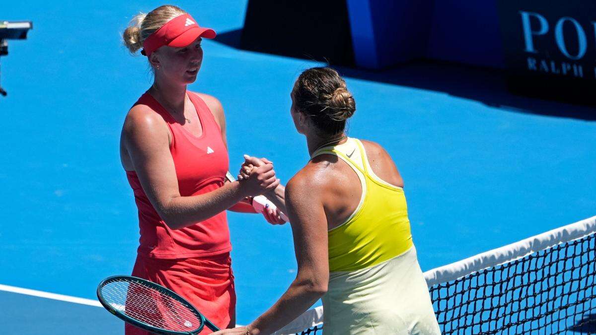 Aryna Sabalenka full of praise for Clara Tauson after beating her in Melbourne