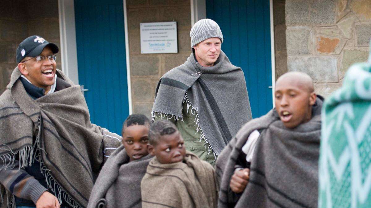 ‘Mohale, the warrior’ Harry joins bonfire chat as he visit his ‘home’ Lesotho