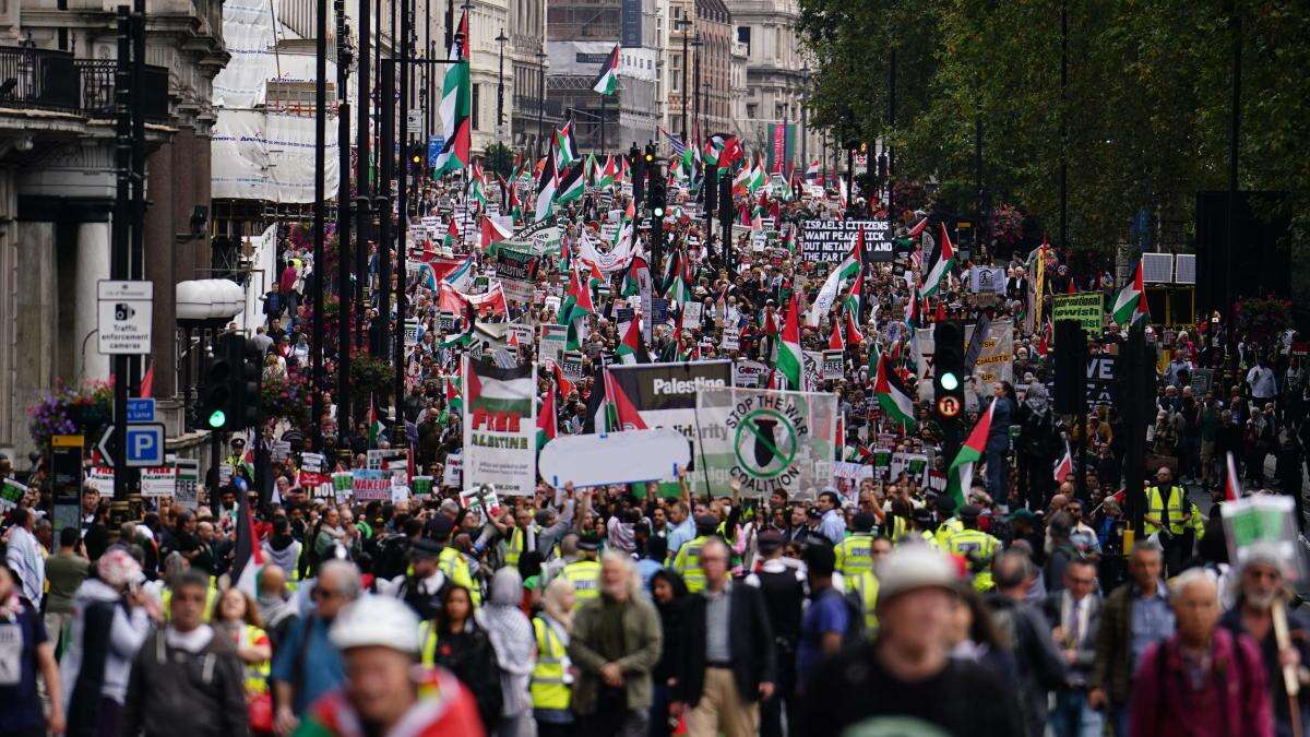 Six arrests at latest pro-Palestinian protest in London