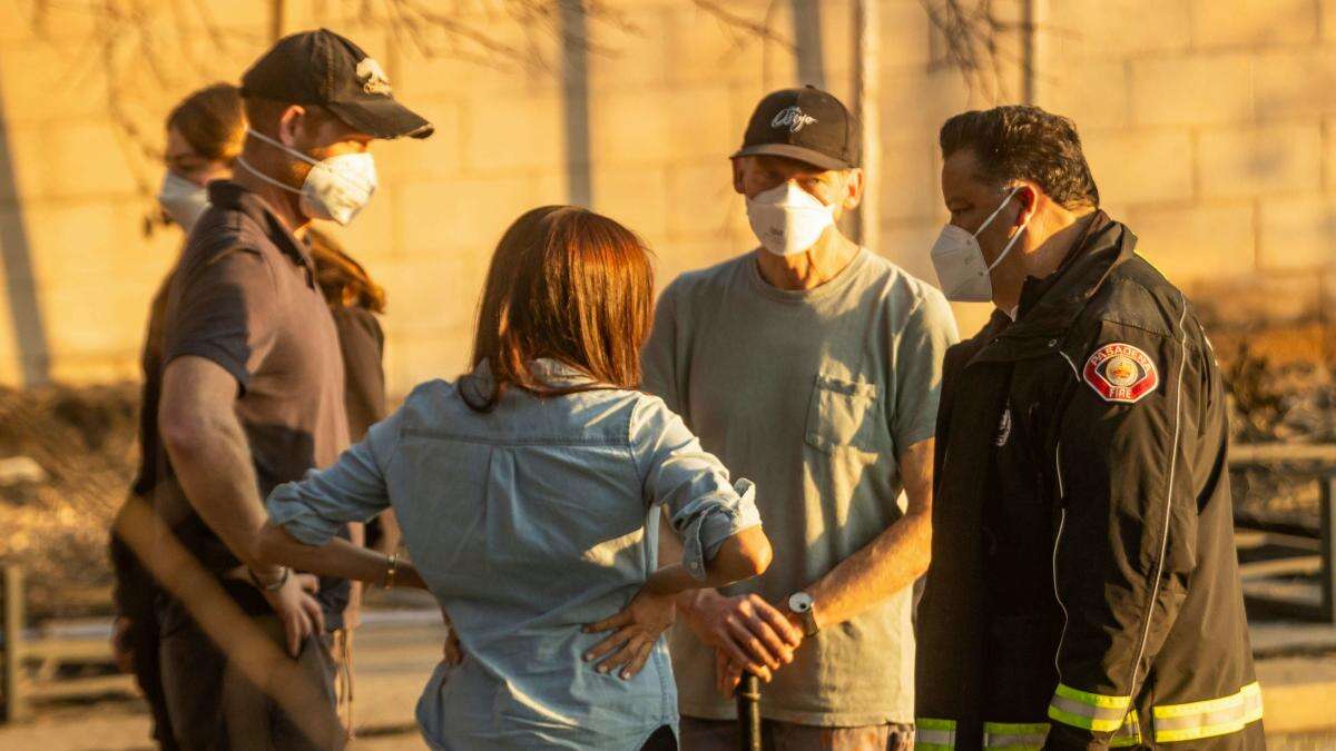 Duke and Duchess of Sussex visit people affected by Los Angeles wildfires