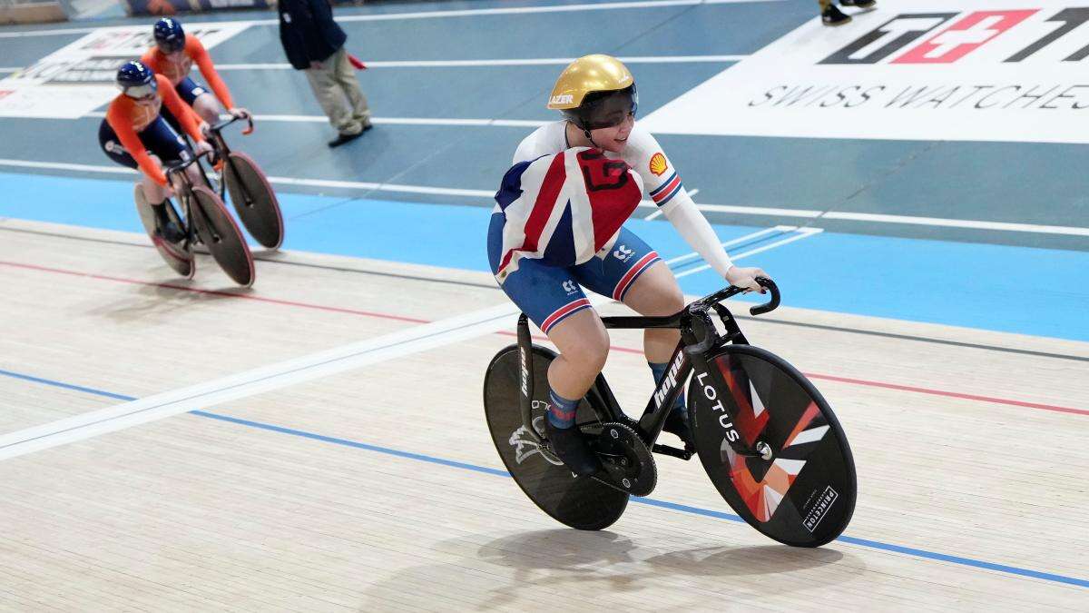 Great Britain storm to women’s team sprint gold at Cycling World Championships