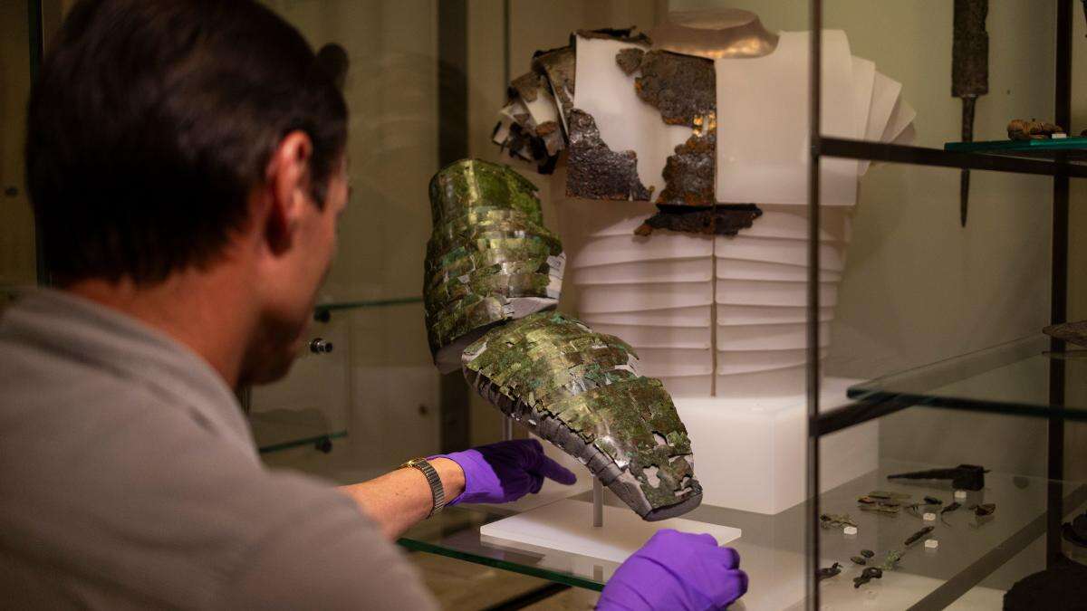 ‘Rare and special’ piece of Roman armour on display in Scotland for first time