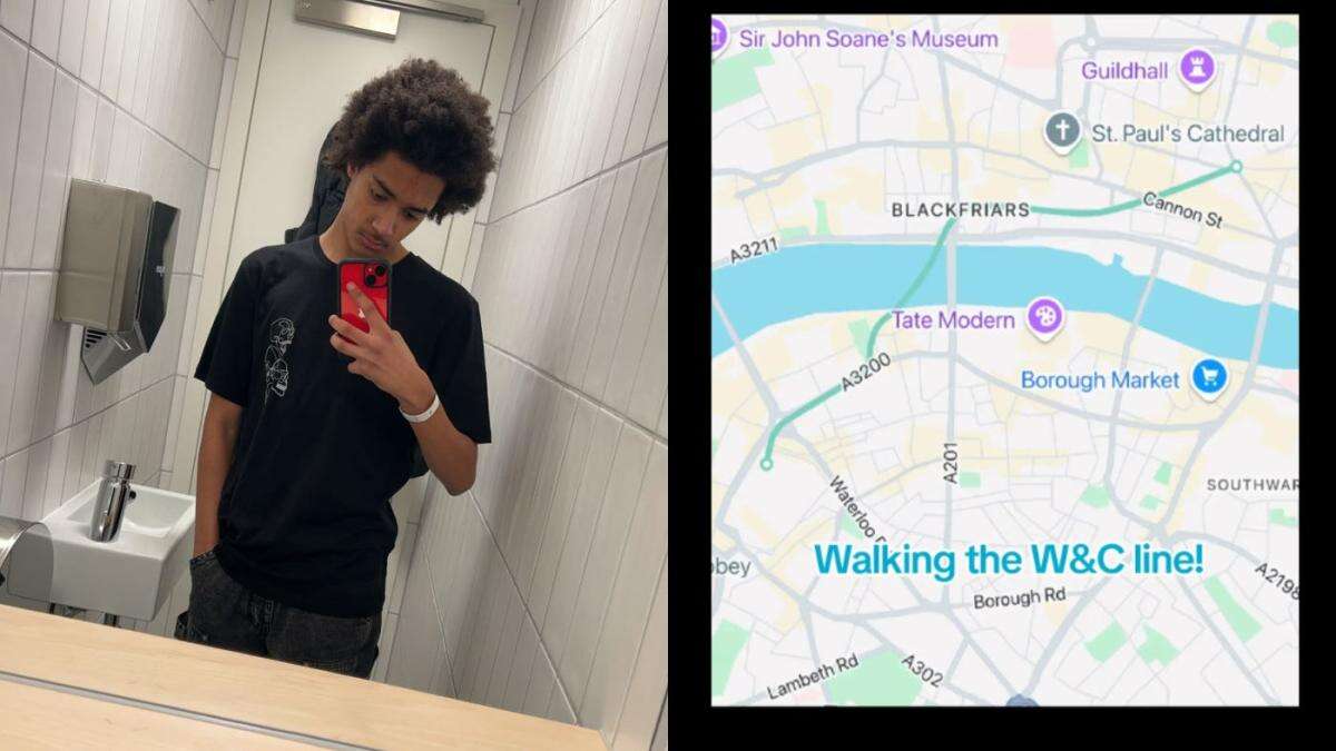 GCSE student, 16, aims to ‘walk whole of London’ after Tube line hikes go viral