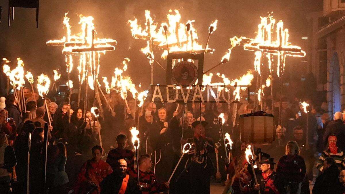 Three taken to hospital as 40,000 attend Lewes Bonfire Night celebration