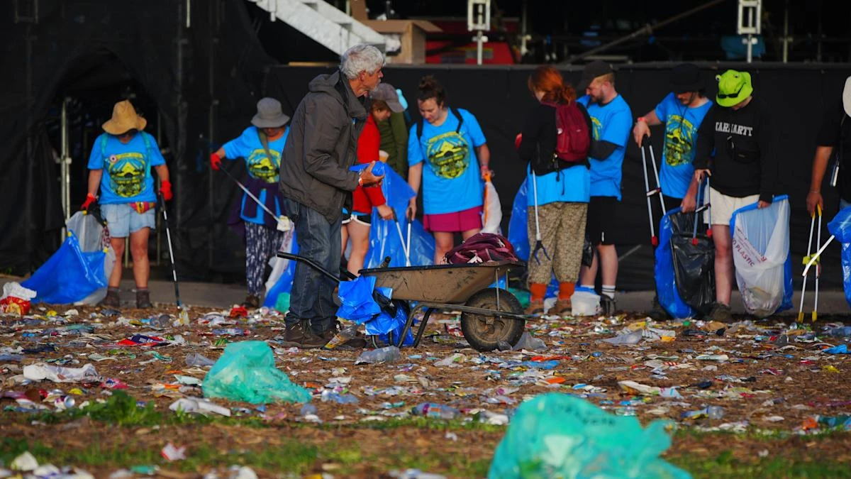 Glastonbury Festival clean-up begins as thousands of music fans head home