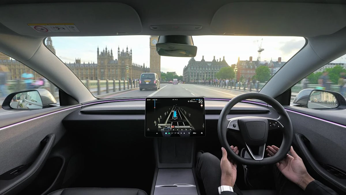 Tesla tests fully self-driving car in London and Swindon