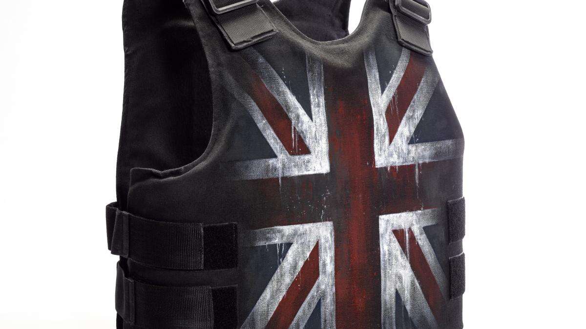 Banksy’s bullet-proof Union flag vest on sale for £300,0000