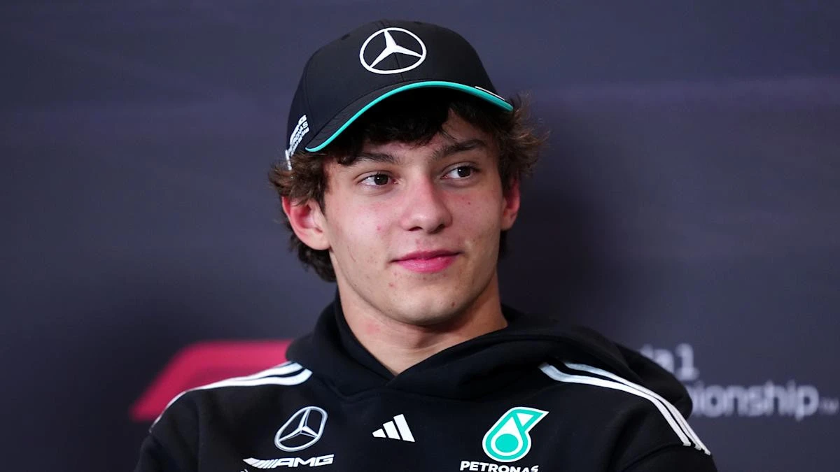 Mercedes driver Kimi Antonelli claims maiden pole position for Miami sprint race