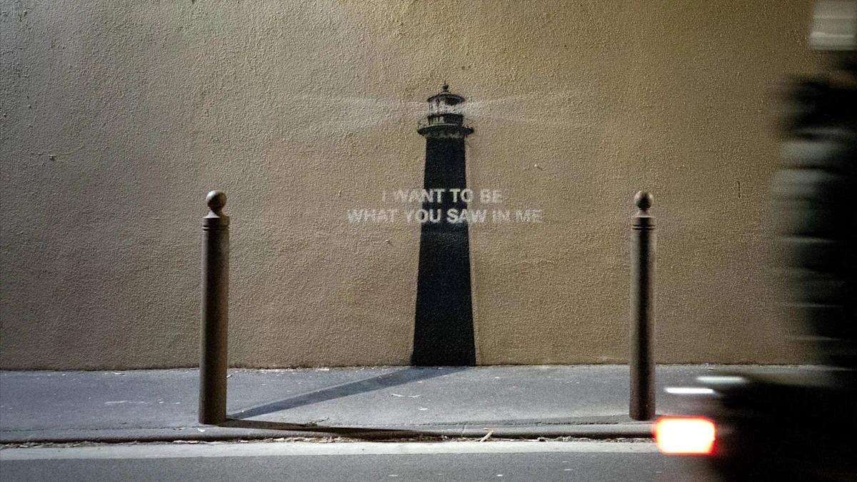 Banksy reveals lighthouse image in undisclosed location