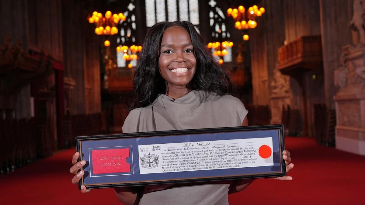 Oti Mabuse ‘delighted’ as she receives Freedom of the City of London