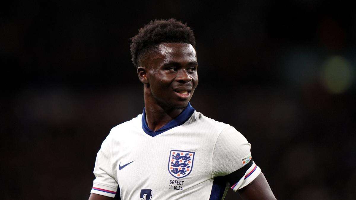 Bukayo Saka ruled out of England’s match against Finland