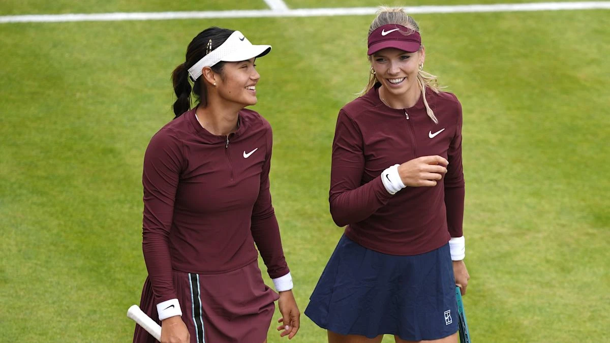 Emma Raducanu and Katie Boulter beaten in the doubles at Queen’s