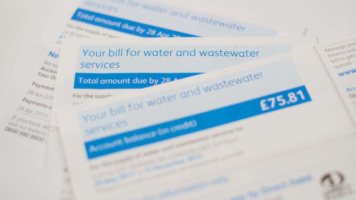 Two in five households will struggle with water bill increases, report warns