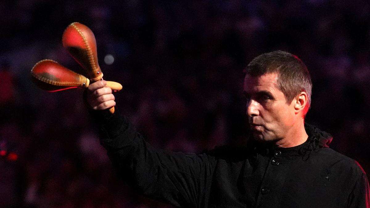 Liam Gallagher performs at Wembley ahead of Oasis’ seven gigs at stadium in 2025