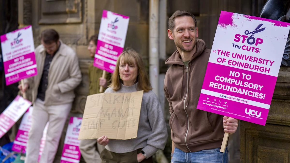 Edinburgh Uni lecturers walk out on first of five days of industrial action