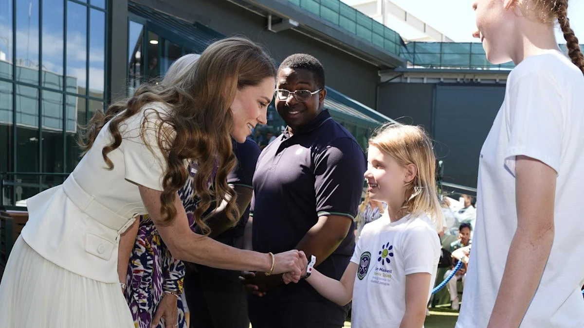Girl, 8, tells Kate not to be ‘nervous’ for Wimbledon trophy presentation