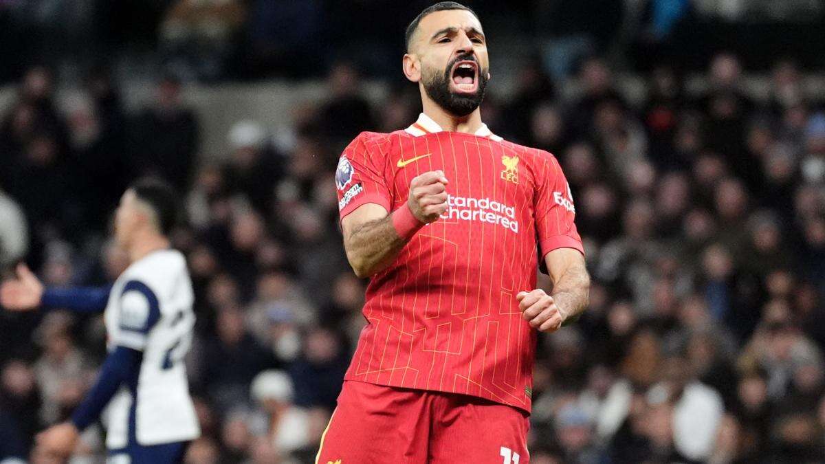 Mohamed Salah and Luis Diaz each score twice as Liverpool hit six at Tottenham