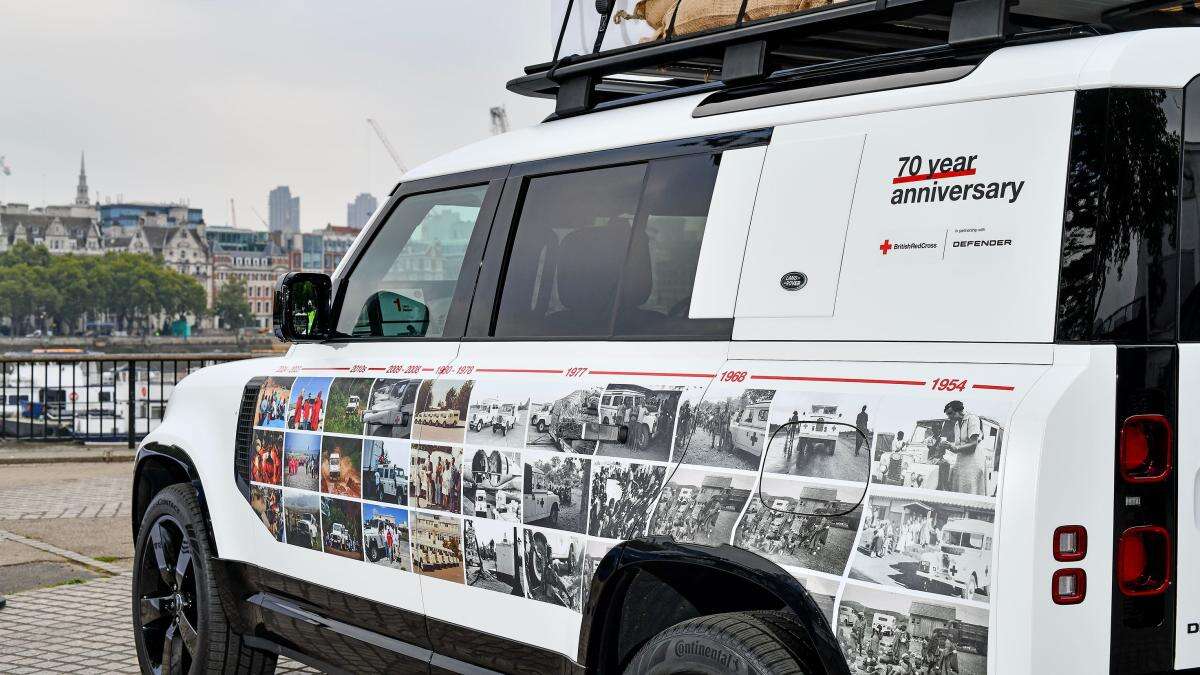 Land Rover Defender converted into ‘UK’s smallest museum’ to celebrate Red Cross