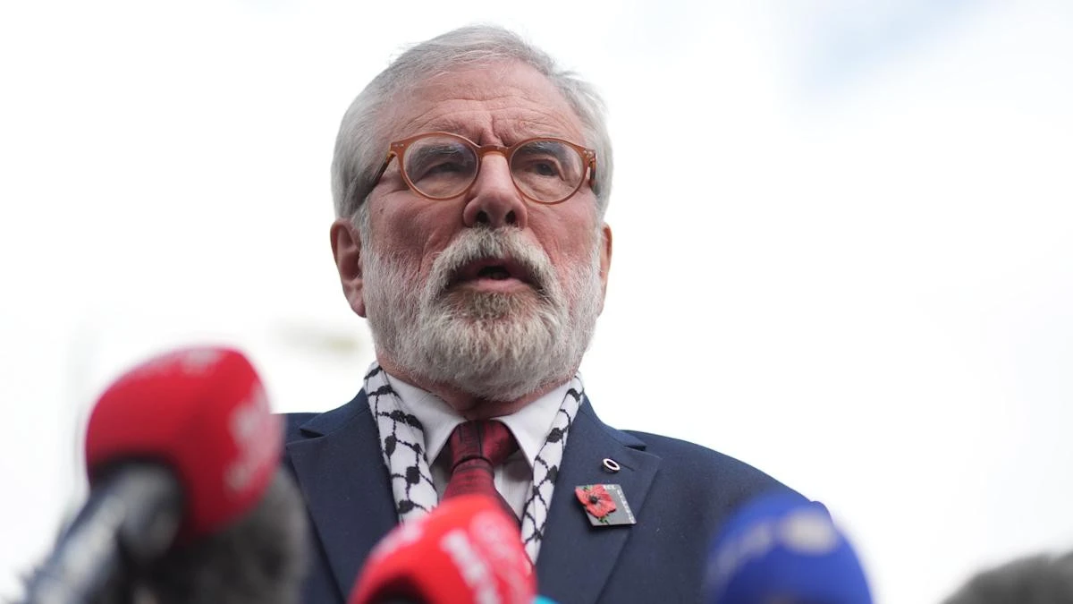 Gerry Adams to donate 100,000 euros to Irish language and Palestinian charities