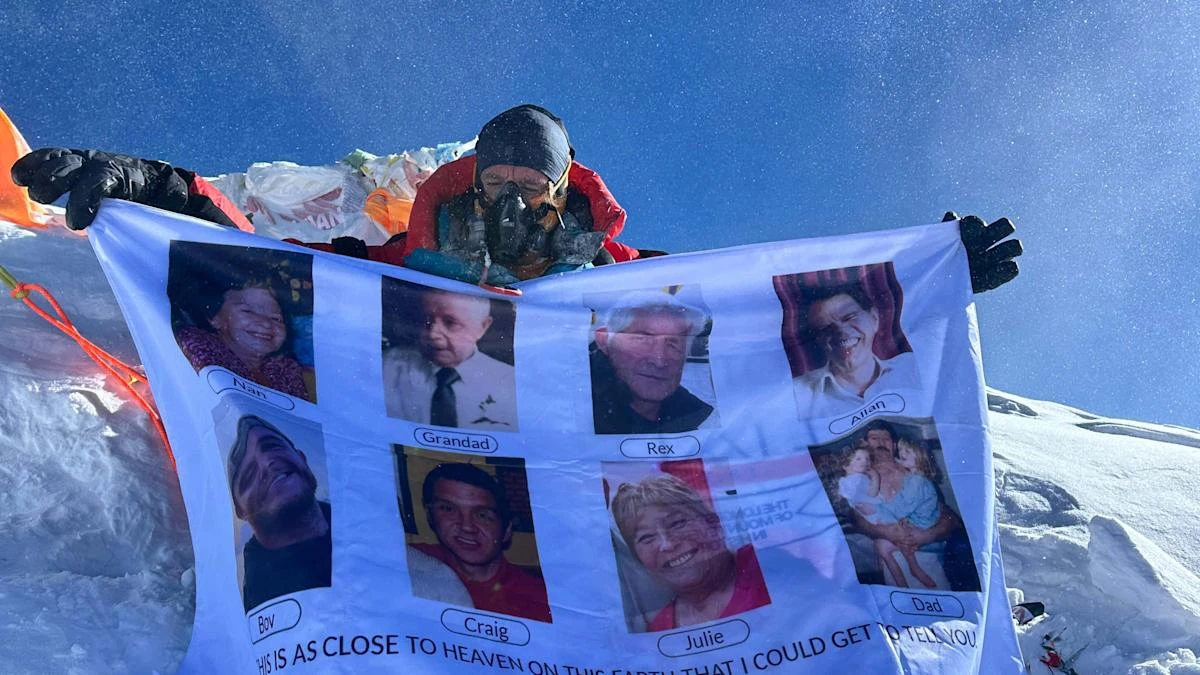 Former Royal Marine completes ‘world’s longest triathlon’ at Everest summit