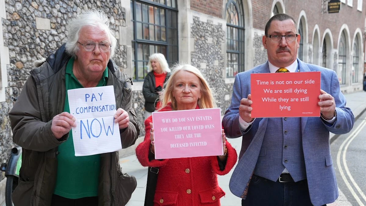 Inquiry hears of ‘anguish’ over compensation for infected blood victims