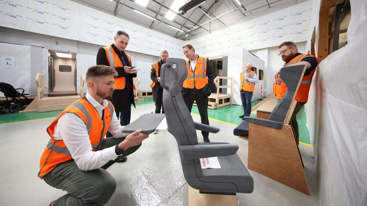 HS2 unveils test designs as it aims to create UK’s ‘most comfortable’ train seat