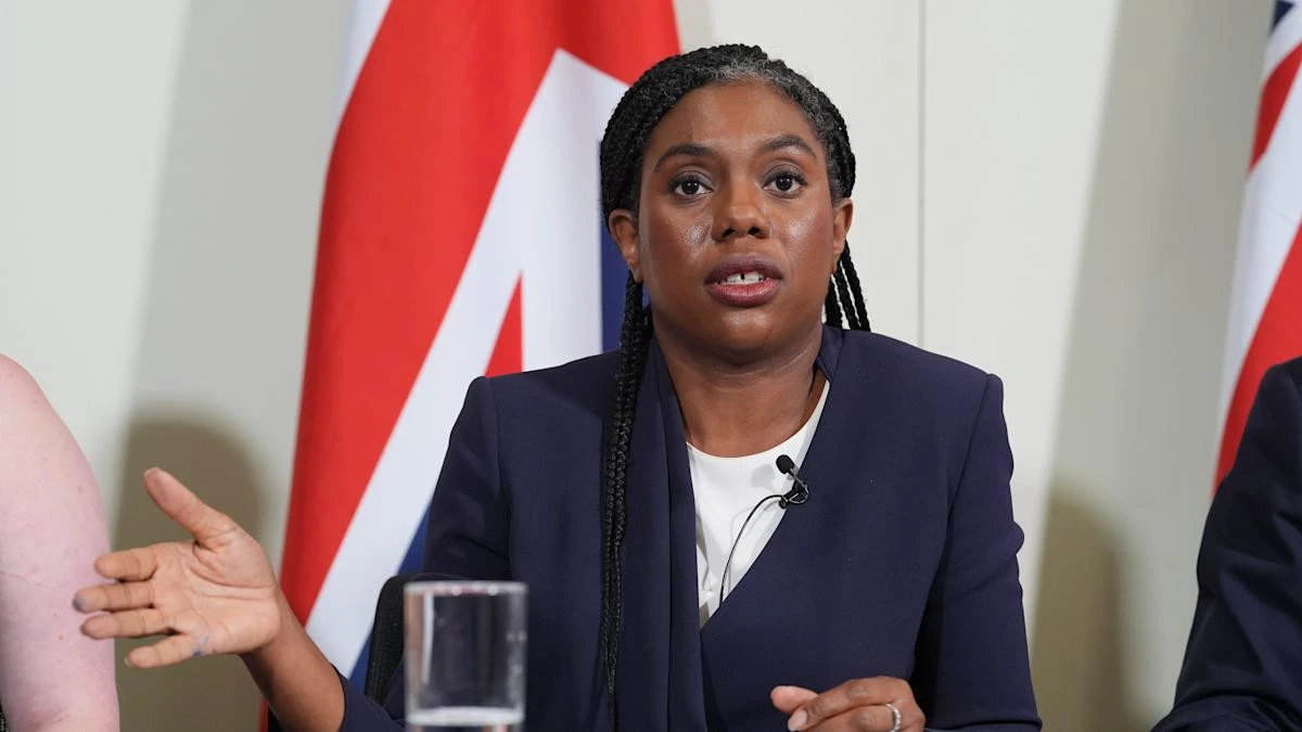 Tory leader Kemi Badenoch says BBC ‘should not show’ Kneecap at Glastonbury