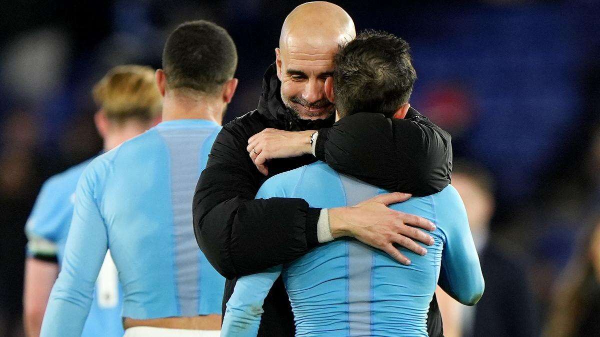 Pep Guardiola celebrates landmark with Manchester City win over Leicester