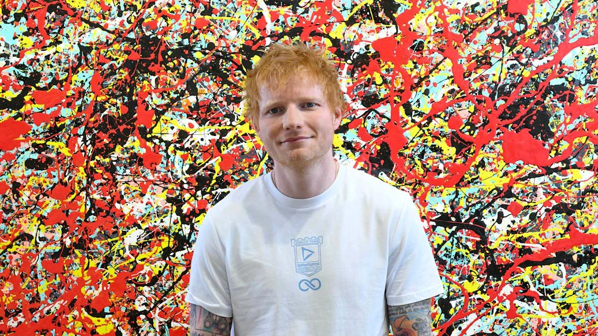 Ed Sheeran launches exhibition of his Cosmic Carpark Paintings in London