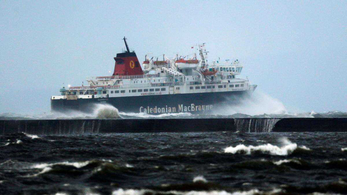 High winds hit Scotland’s ferry services over Christmas getaway weekend