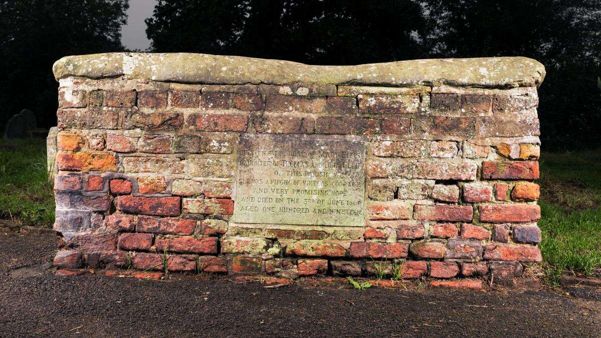 Practice trenches and tomb of 119-year-old woman listed by Historic England