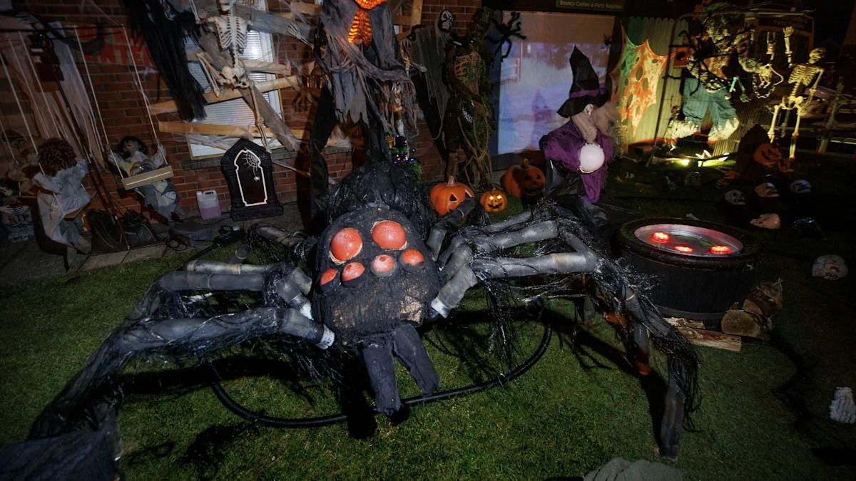 Spooky house transformation in Co Down dedicated to boy with rare cancer