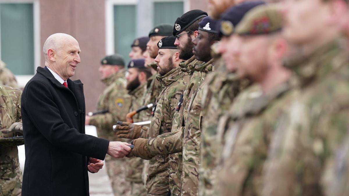 Healey: UK’s military presence in Estonia shows ‘unshakeable commitment’ to Nato