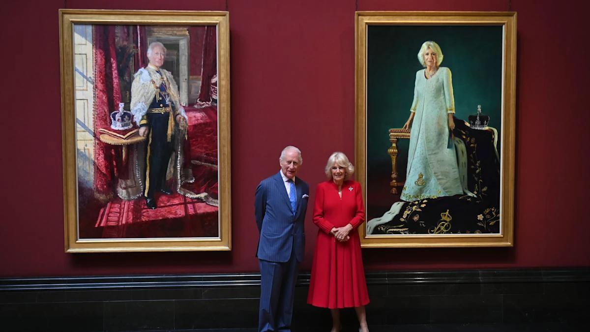 King and Queen unveil portraits marking coronation
