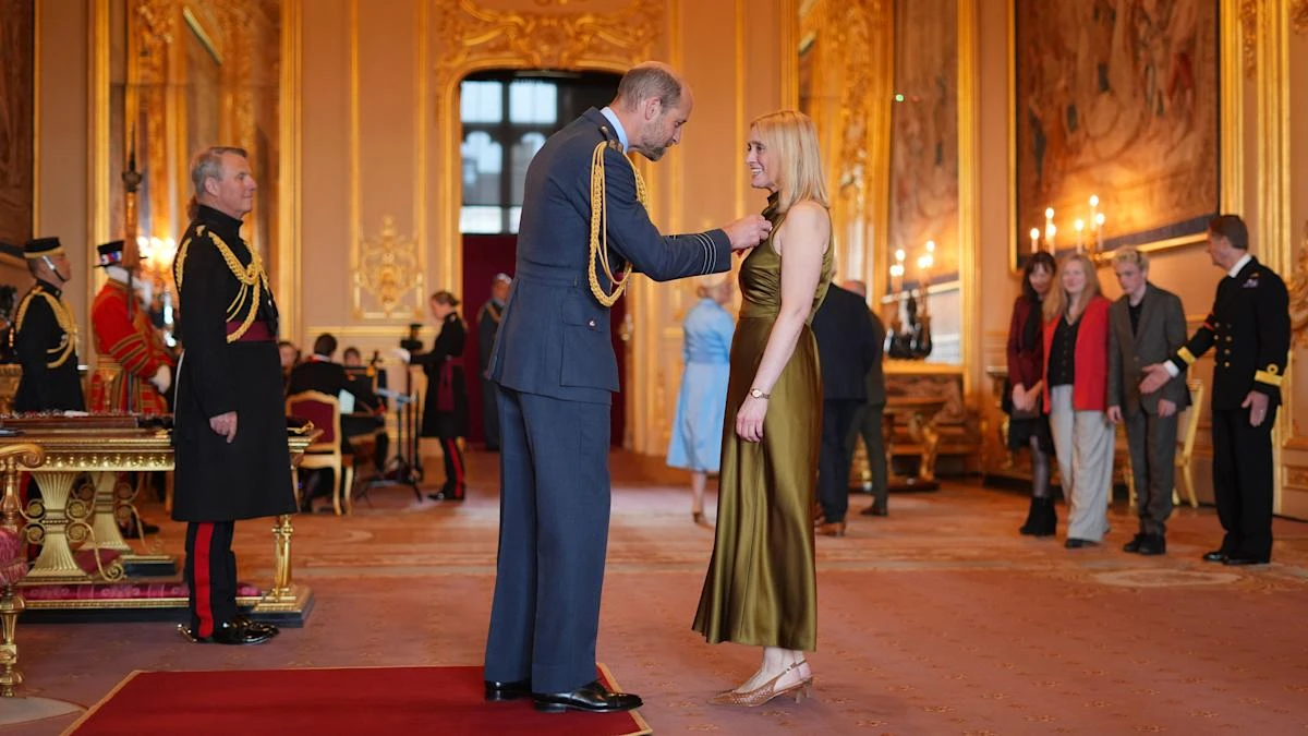 Shameless star made OBE says Prince of Wales joked about her playing Elizabeth I