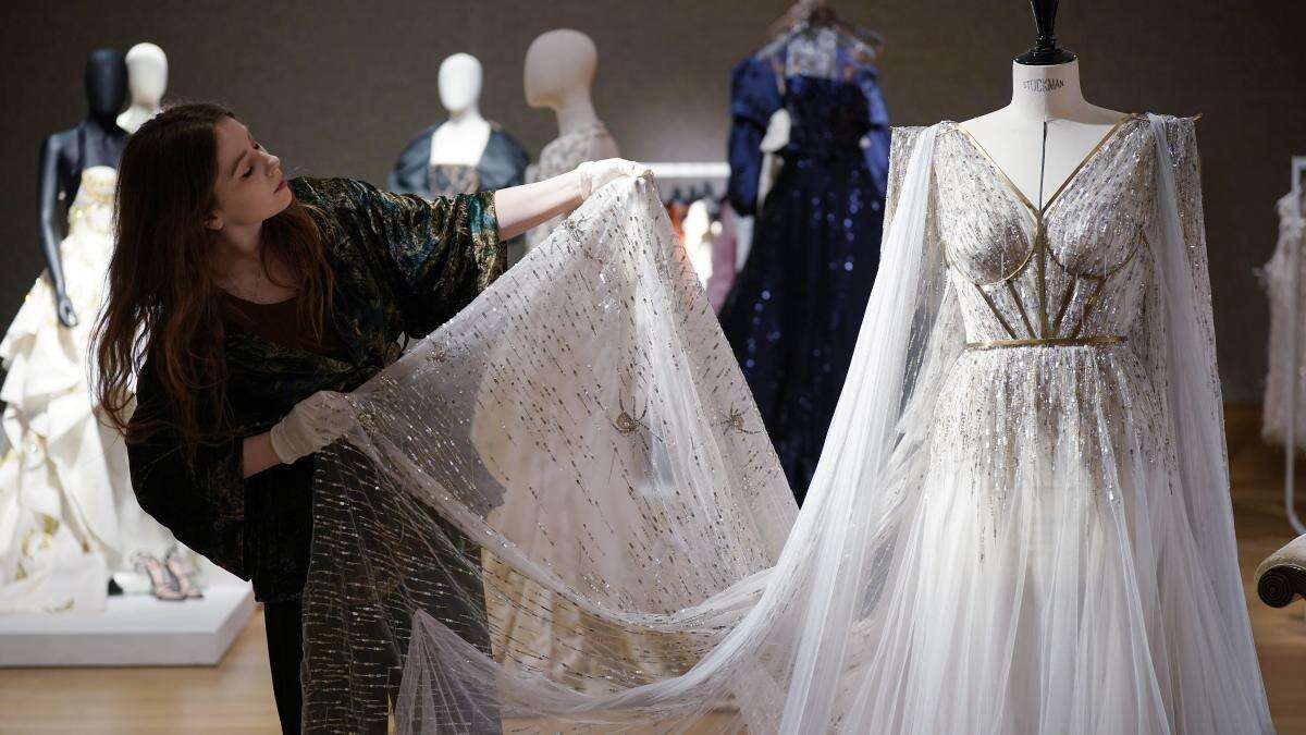 Gowns worn by stars including Angelina Jolie set to fetch thousands at auction