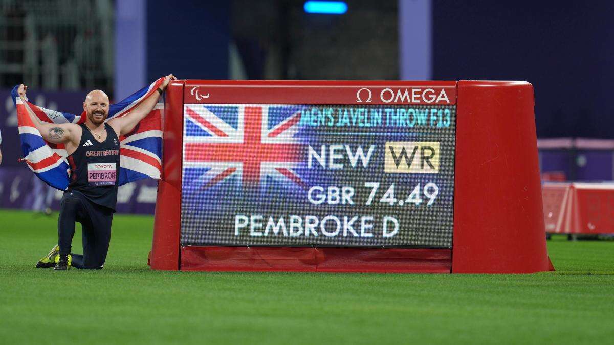 Dan Pembroke smashes world record en route to retaining Paralympic javelin title