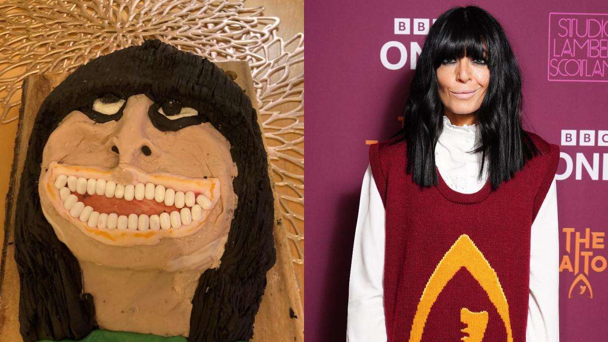 Birthday girl Claudia Winkleman praises ‘excellent’ viral caricature cake