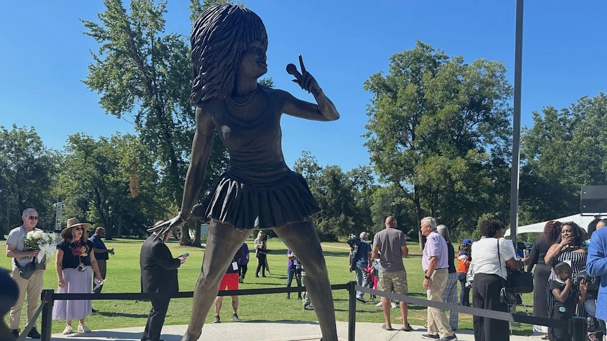 Statue of Tina Turner unveiled in Tennessee community where she grew up